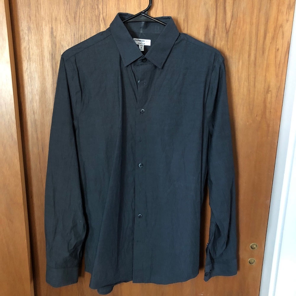 Express Charcoal Dress Shirt